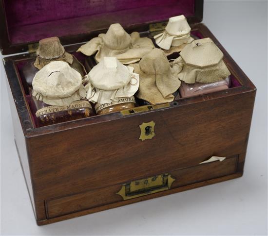 A Victorian mahogany apothecary box